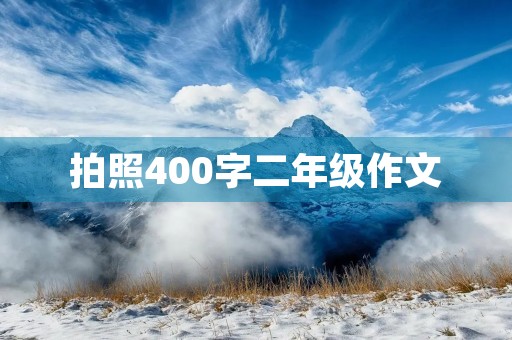 拍照400字二年级作文