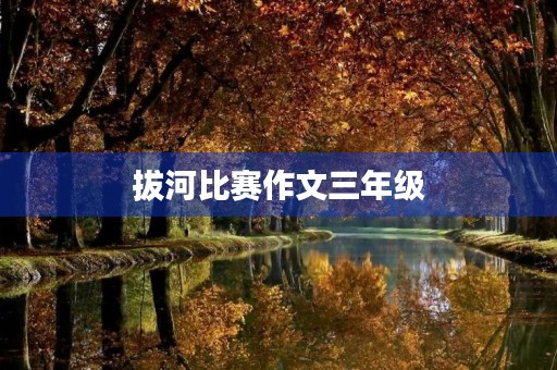 拔河比赛作文三年级 拔河比赛作文三年级