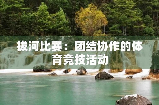 拔河比赛：团结协作的体育竞技活动