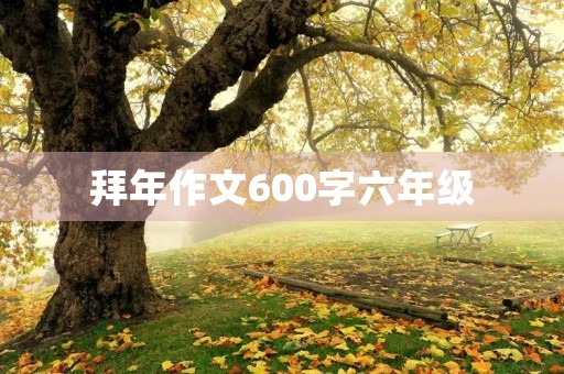 拜年作文600字六年级