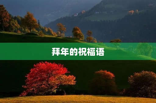拜年的祝福语,一句拜年的话