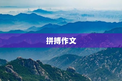 拼搏作文 拼搏作文
