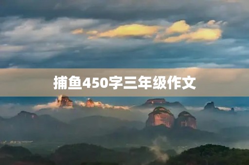 捕鱼450字三年级作文 捕鱼450字三年级作文