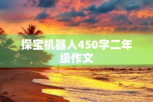 探宝机器人450字二年级作文