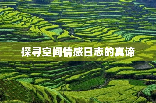 探寻空间情感日志的真谛