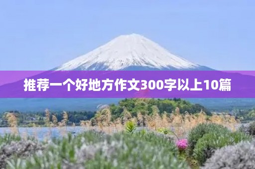 推荐一个好地方作文300字以上10篇