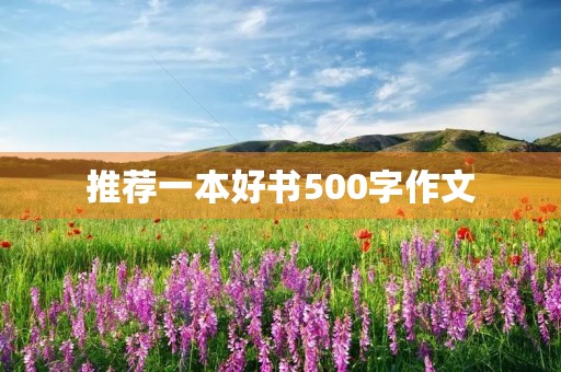 推荐一本好书500字作文