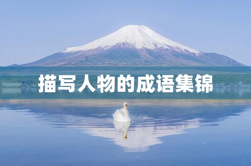 描写人物的成语集锦