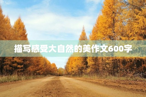 描写感受大自然的美作文600字 描写感受大自然的美作文600字