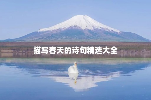 描写春天的诗句精选大全 描写春天的诗句精选大全