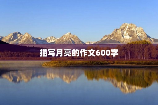 描写月亮的作文600字 描写月亮的作文600字