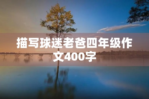 描写球迷老爸四年级作文400字 描写球迷老爸四年级作文400字