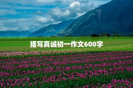 描**诚初一作文600字 描**诚初一作文600字