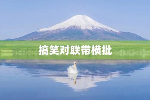 搞笑对联带横批，搞笑对联带横批的句子