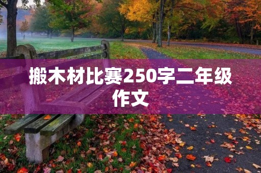 搬木材比赛250字二年级作文