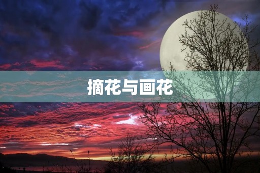 摘花与画花 摘花与画花