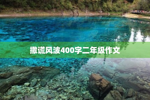 撒谎风波400字二年级作文