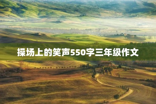 操场上的笑声550字三年级作文