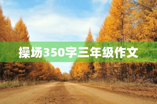 操场350字三年级作文