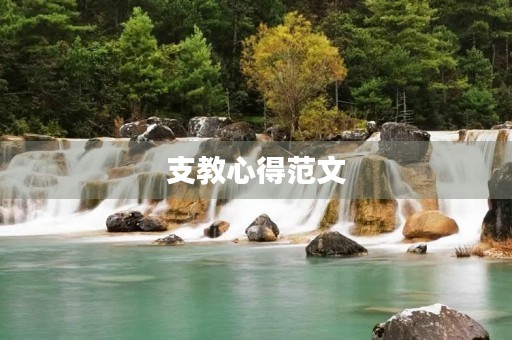 支教心得范文