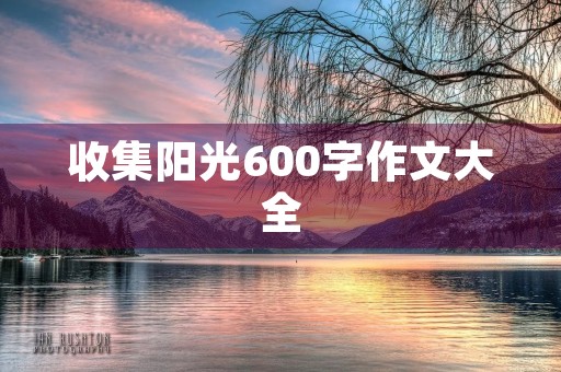 收集阳光600字作文大全 收集阳光600字作文大全