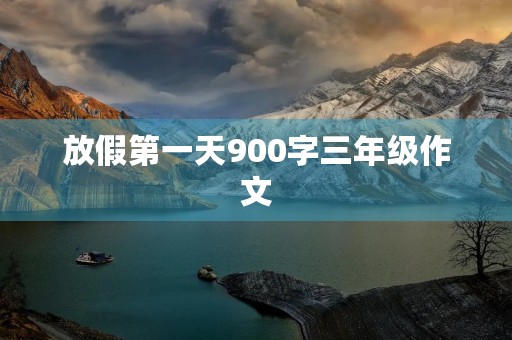 放假第一天900字三年级作文 放假第一天900字三年级作文