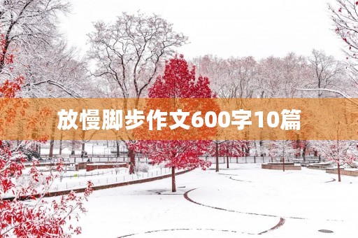 放慢脚步作文600字10篇 放慢脚步作文600字10篇