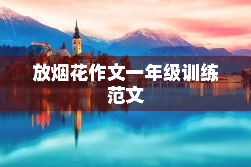 放烟花作文一年级训练范文