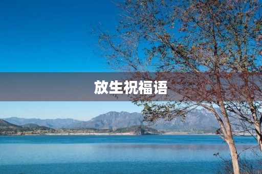 放生祝福语(祈福放生的话语感动人)
