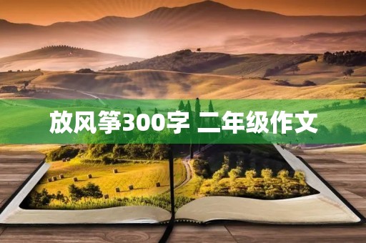 放风筝300字 二年级作文
