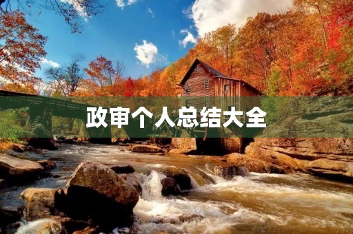 政审个人总结大全 政审个人总结大全