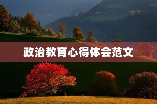 政治教育心得体会范文