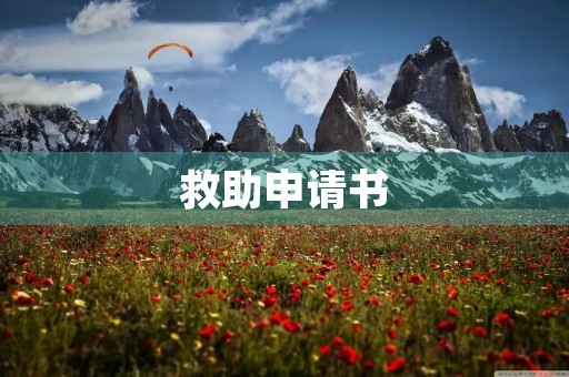 救助申请书，临时救助个人申请书范文