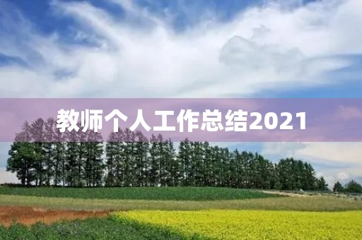 教师个人工作总结2021
