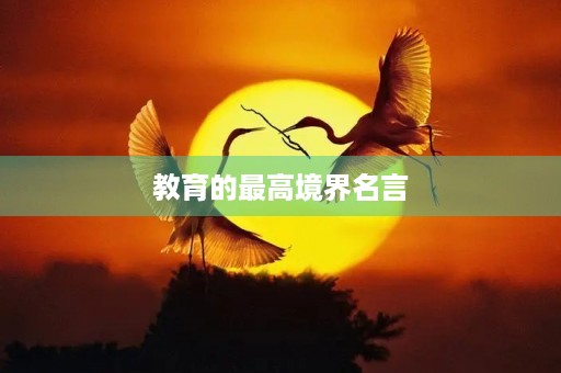教育的最高境界名言(人民日报关于教育的金句) 教育的最高境界名言(人民日报关于教育的金句)