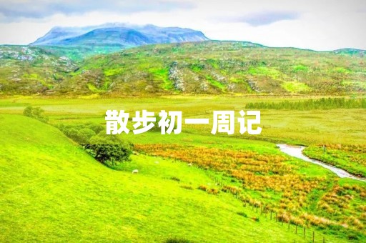 散步初一周记