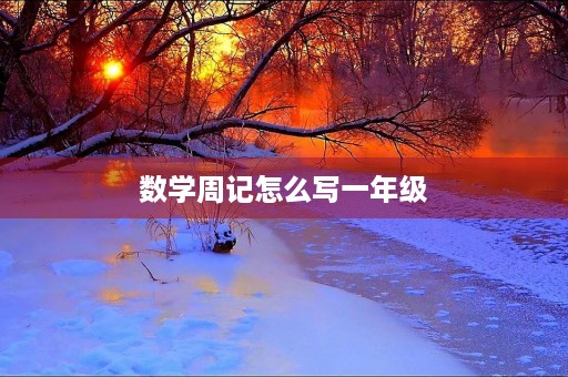 数学周记怎么写一年级 数学周记怎么写一年级