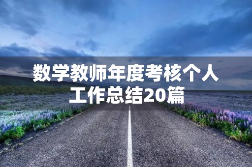 数学教师年度考核个人工作总结20篇
