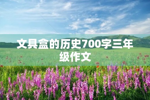 文具盒的历史700字三年级作文 文具盒的历史700字三年级作文