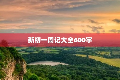 新初一周记大全600字 新初一周记大全600字