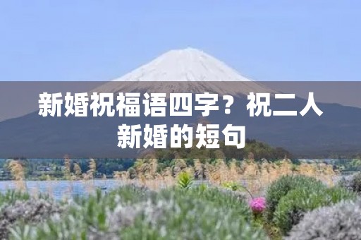 新婚祝福语四字？祝二人新婚的短句