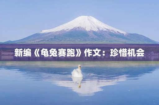 新编《龟兔赛跑》作文:珍惜机会,不懈努力 新编《龟兔赛跑》作文:珍惜机会,不懈努力