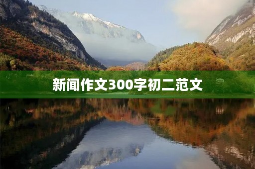 新闻作文300字初二范文