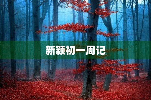 新颖初一周记