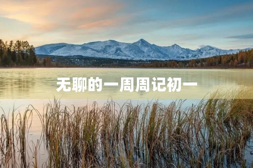 无聊的一周周记初一 无聊的一周周记初一