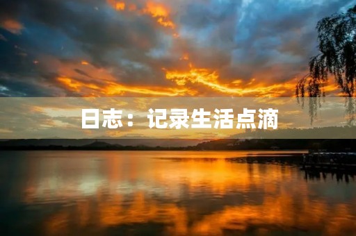 日志：记录生活点滴，感悟人生