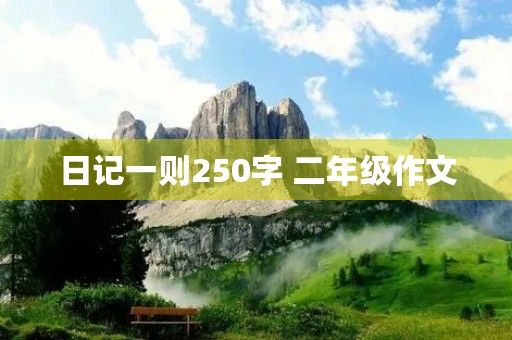 日记一则250字 二年级作文