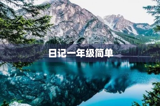 日记一年级简单
