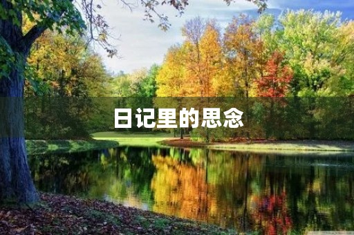 日记里的思念 日记里的思念
