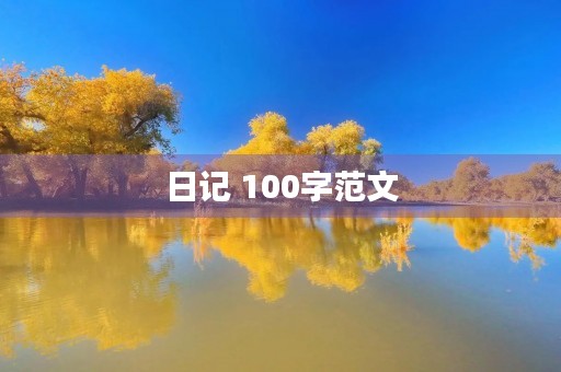 日记 100字范文